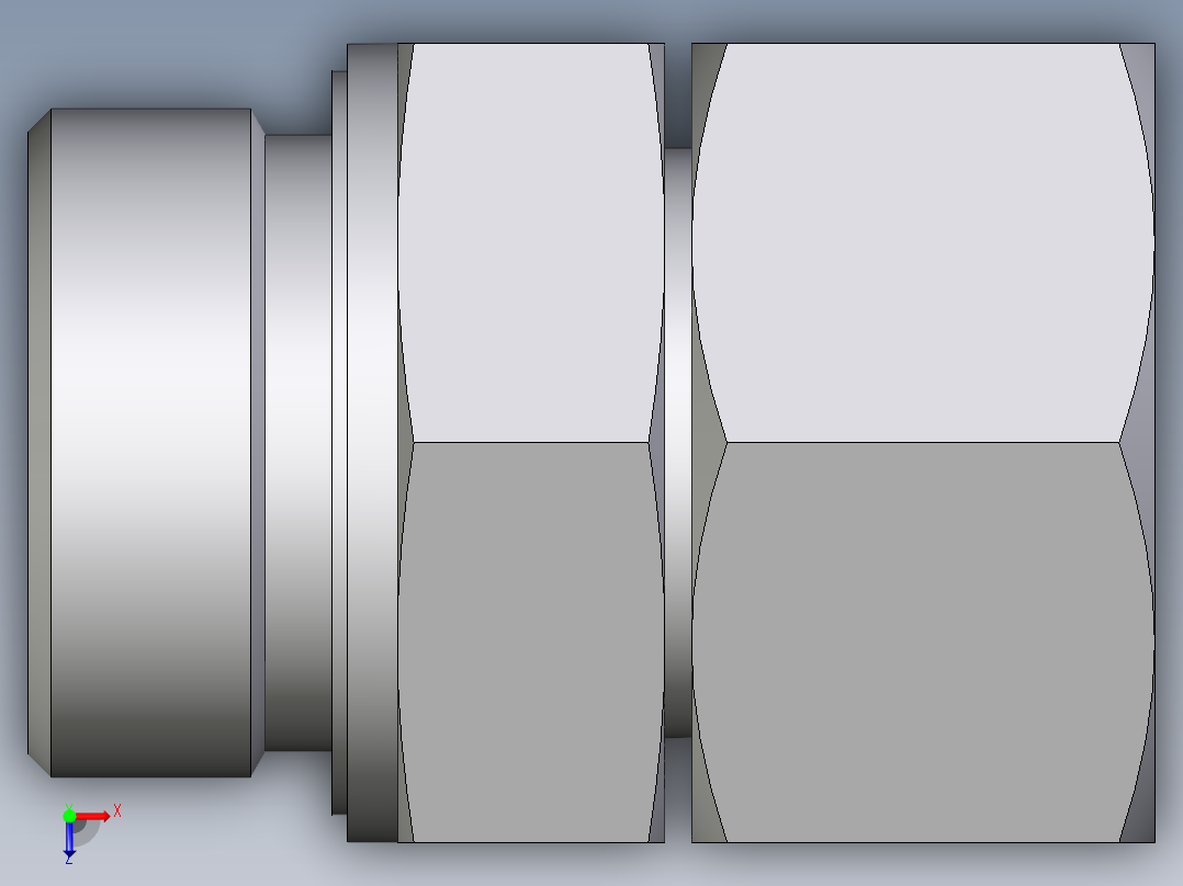 卡套式工业通用硬管接头EO_Swivel_connector_EGE30SREDCF俯视图