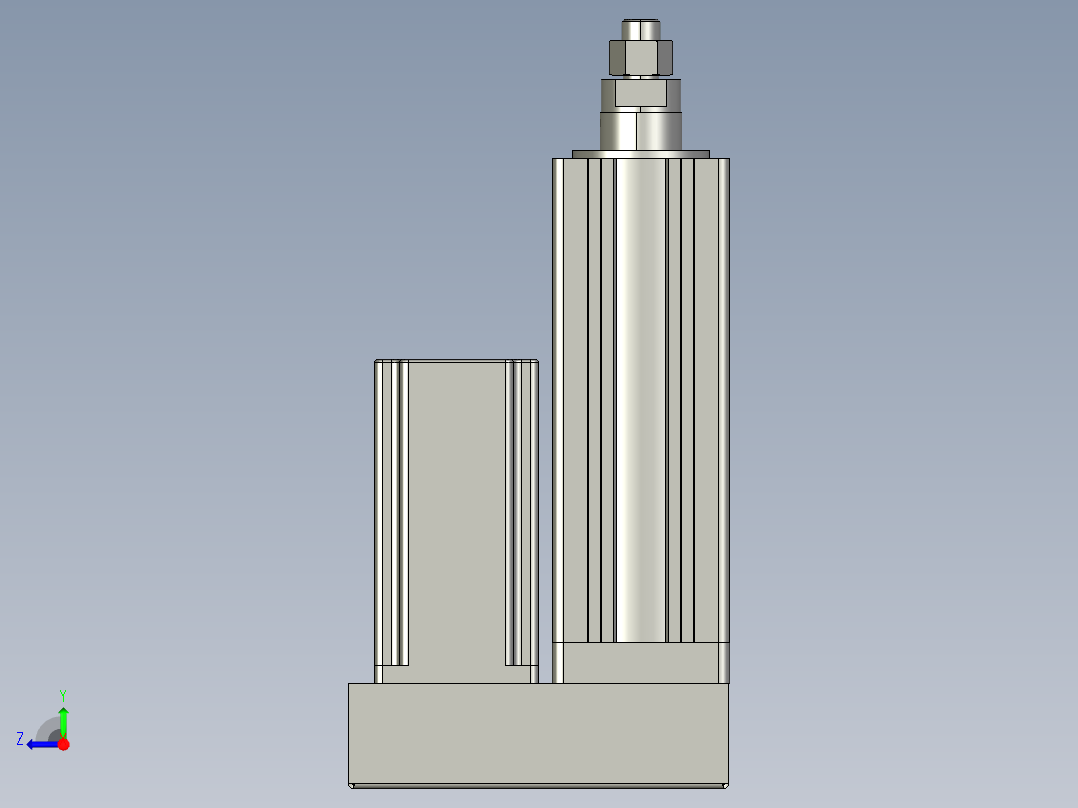 12VZ电动缸-VZ6-S50-BD右视图
