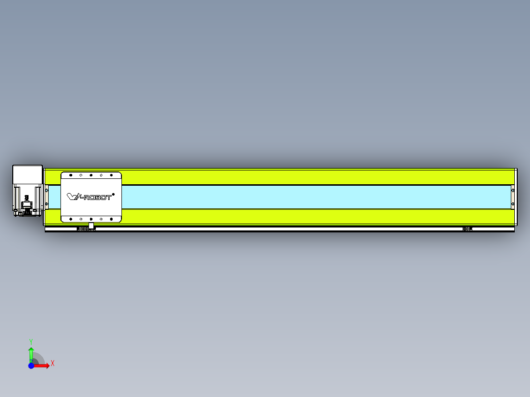 威洛博VBC同步带传动一无尘环境VBC17-L45-S1100-BRU-ZP75-C3前视图