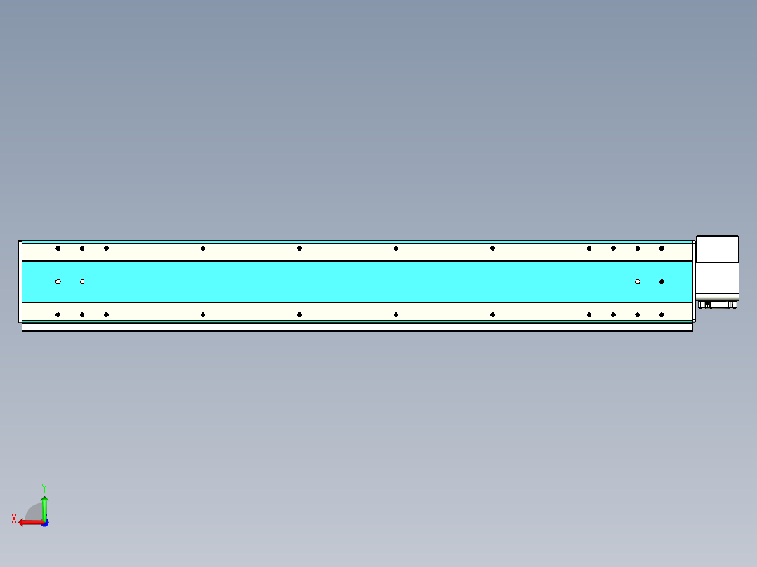 威洛博VBC同步带传动一无尘环境VBC17-L45-S1100-BRU-ZP75-C3后视图