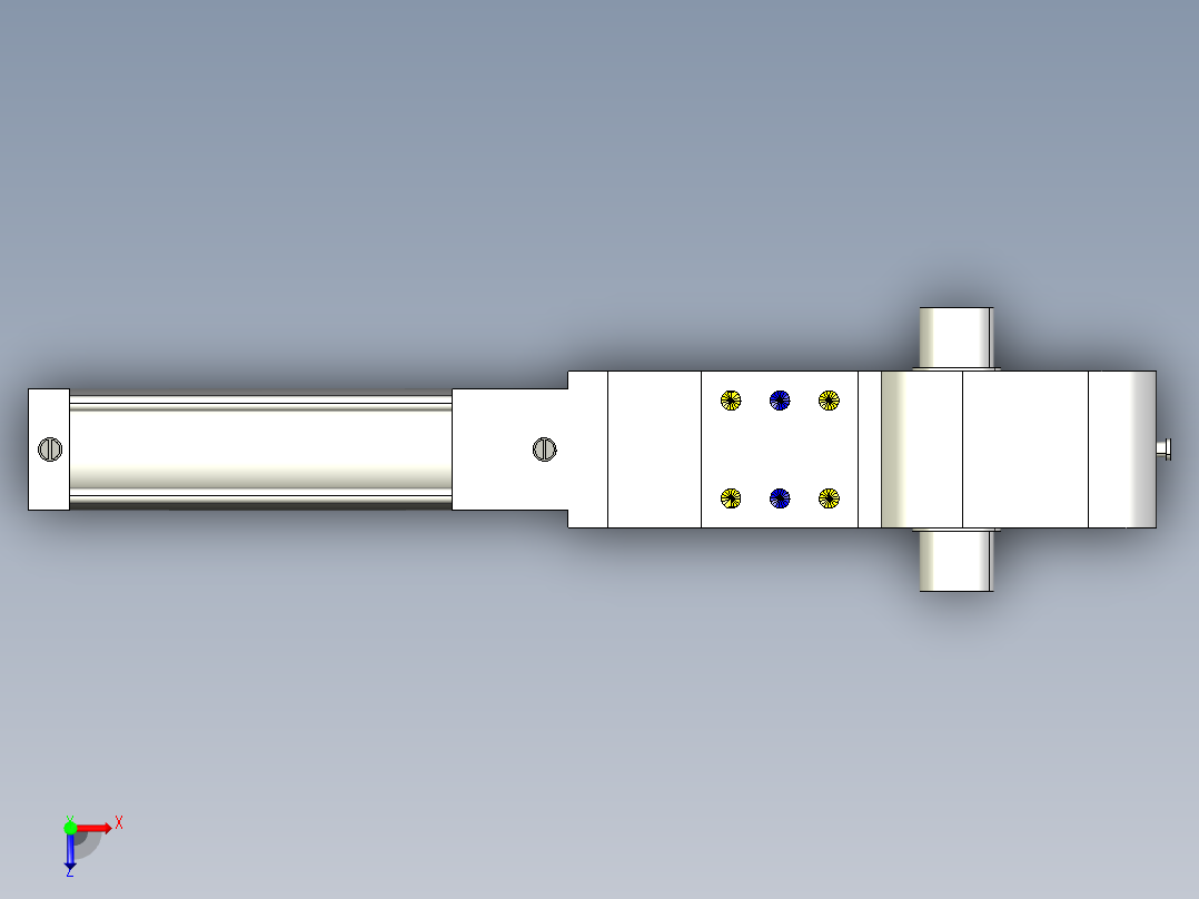 德克斯TUNKERS气缸数模KS_80_2_A00_T12_105GRAD俯视图
