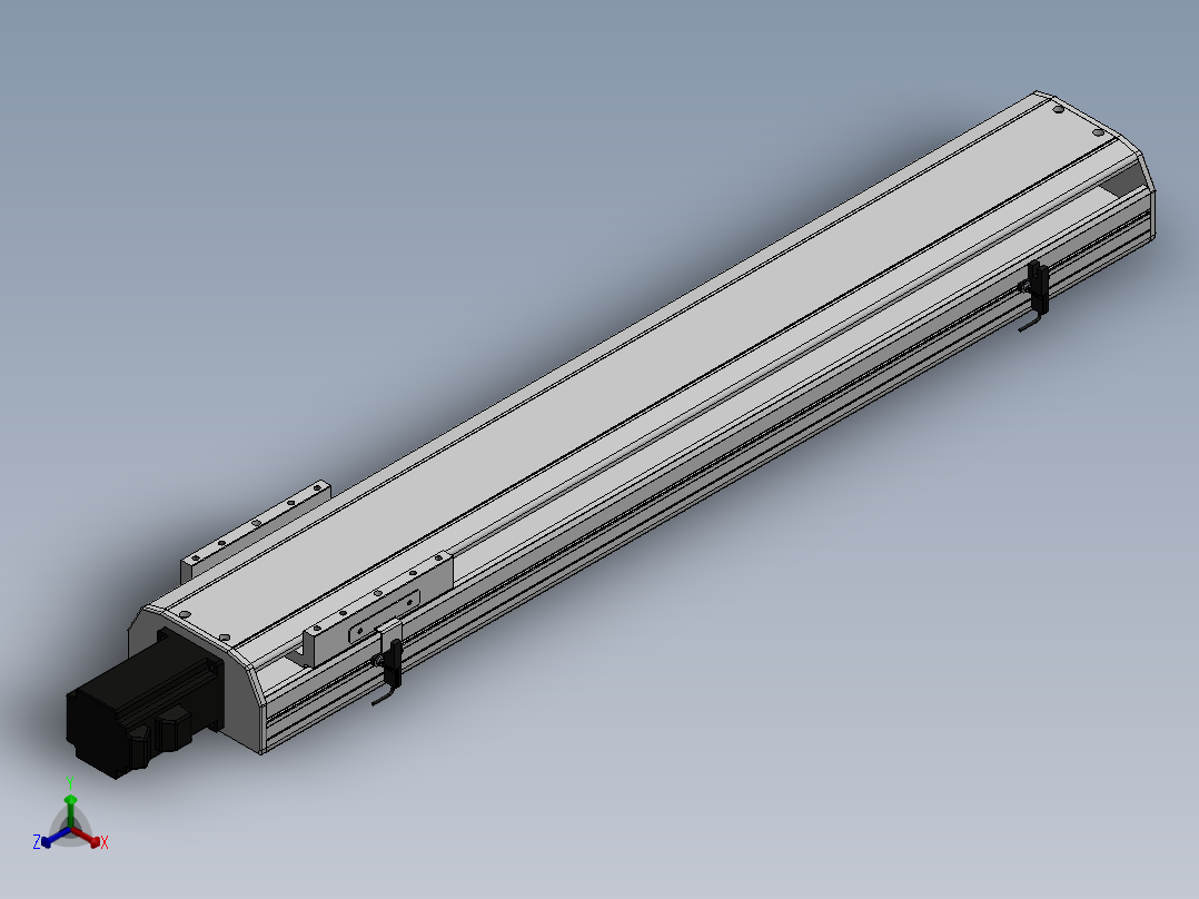 精密模组MY140-T10-650L-BC-P40B-C4-C正等轴测图