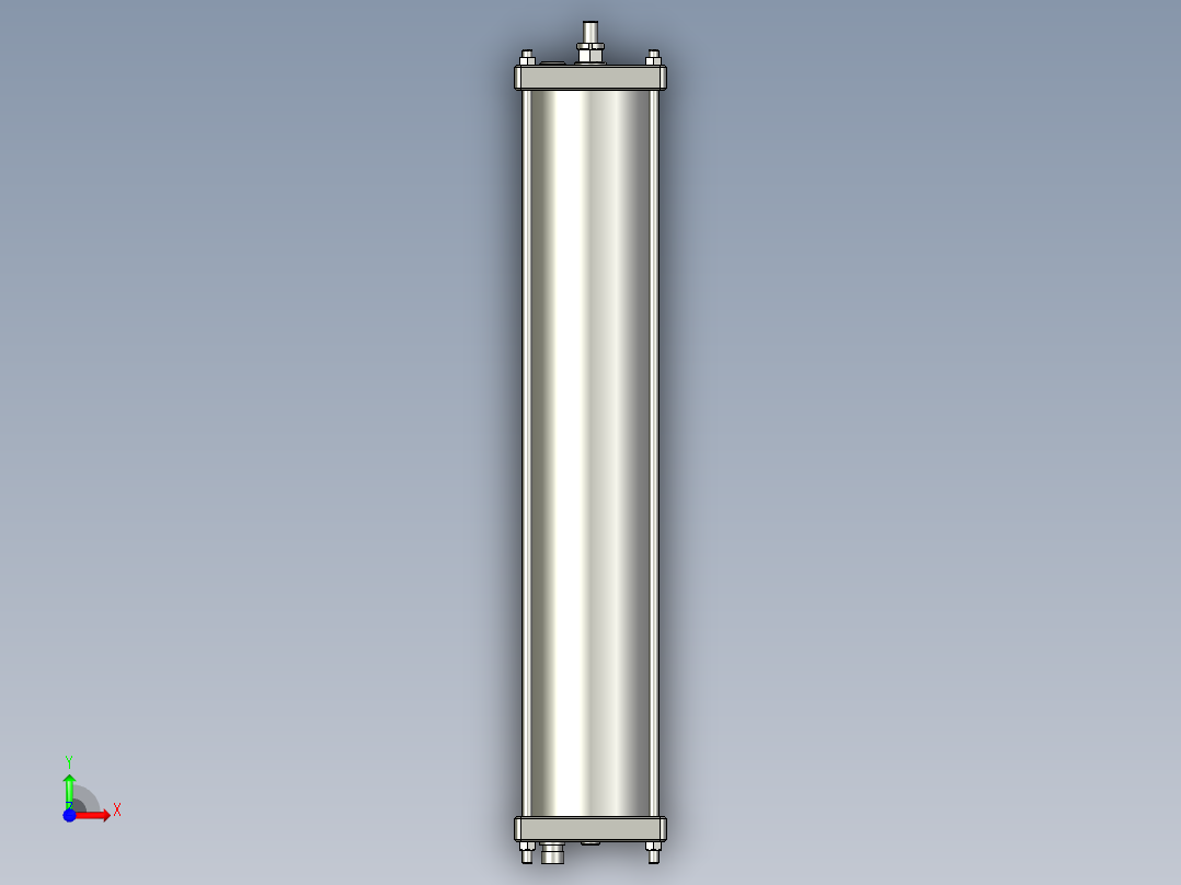 卷式高压膜STRO-8042模型前视图