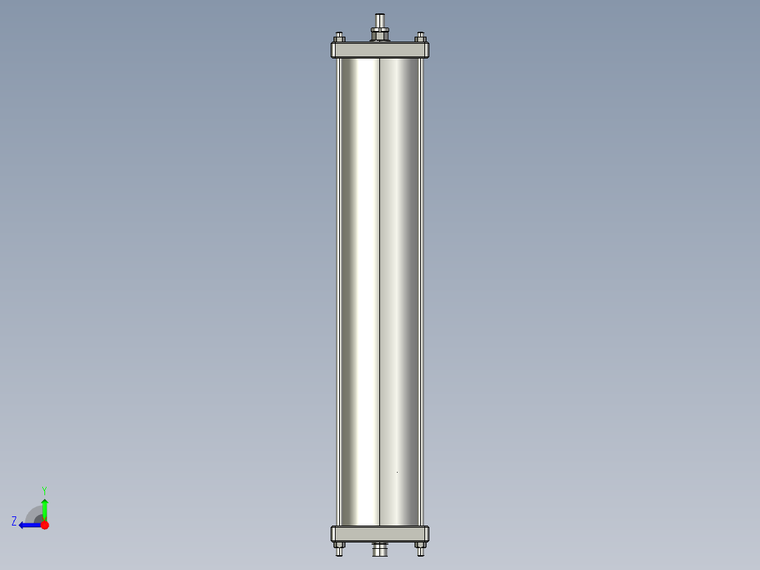 卷式高压膜STRO-8042模型右视图