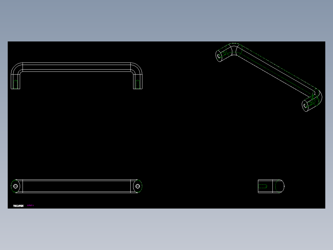 取手(塑膠)M.643,M.643HT-2D多系列多零件图纸模型