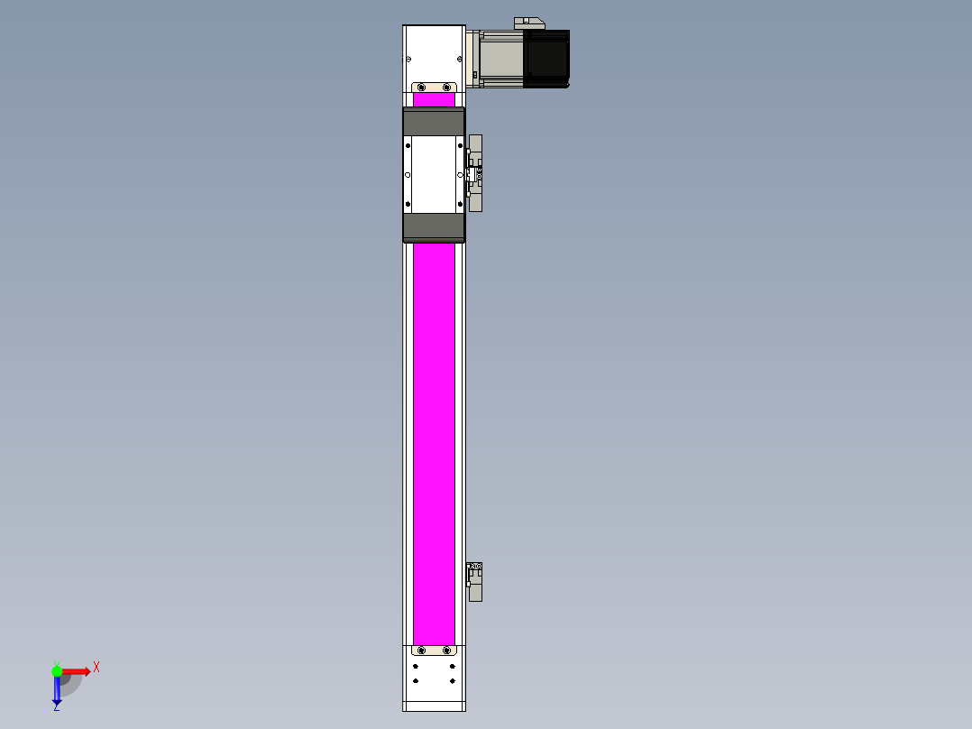 同步带滑台-欧规BC6-L120-S400-R-P40-D3俯视图