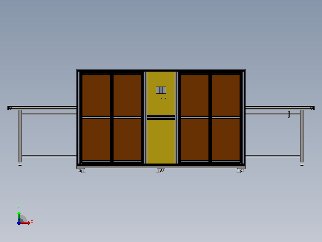 机器人在线涂胶设备sw16可编辑前视图