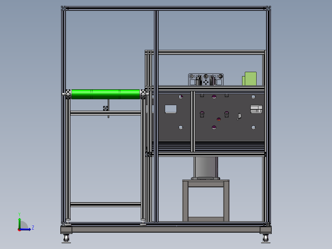 机器人在线涂胶设备sw16可编辑左视图