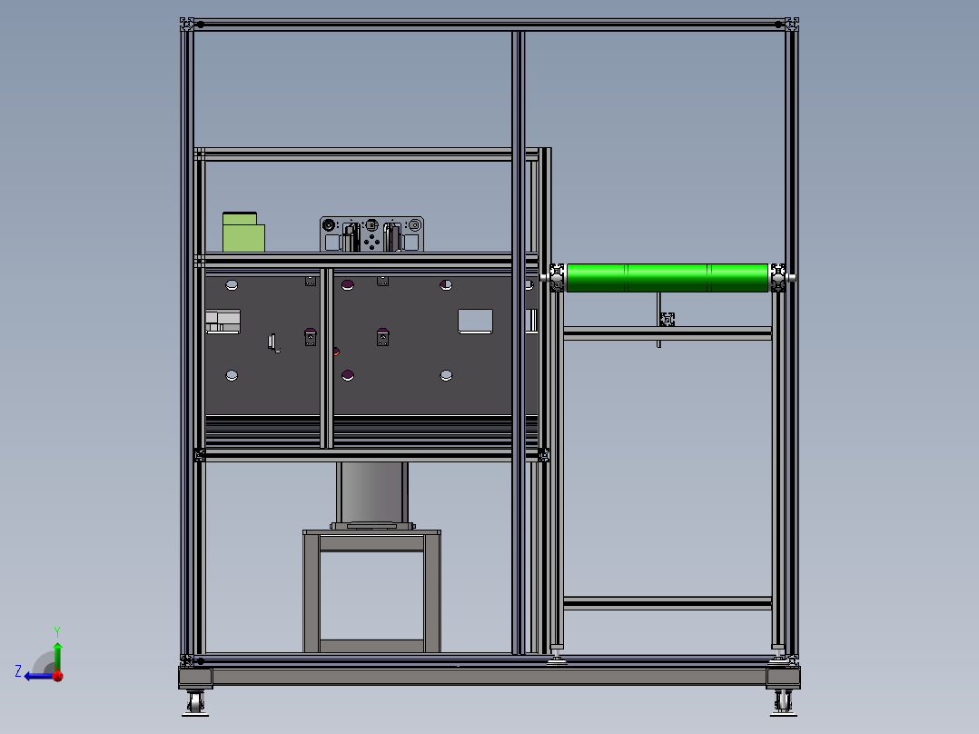 机器人在线涂胶设备sw16可编辑右视图