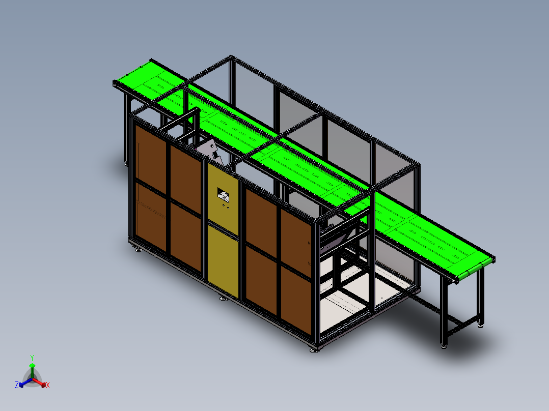 机器人在线涂胶设备sw16可编辑正等轴测图