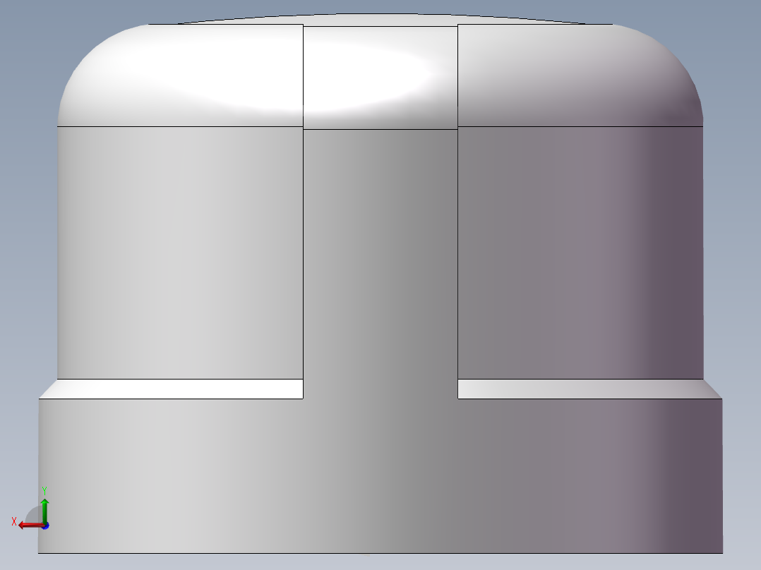 圆管帽 DN15后视图