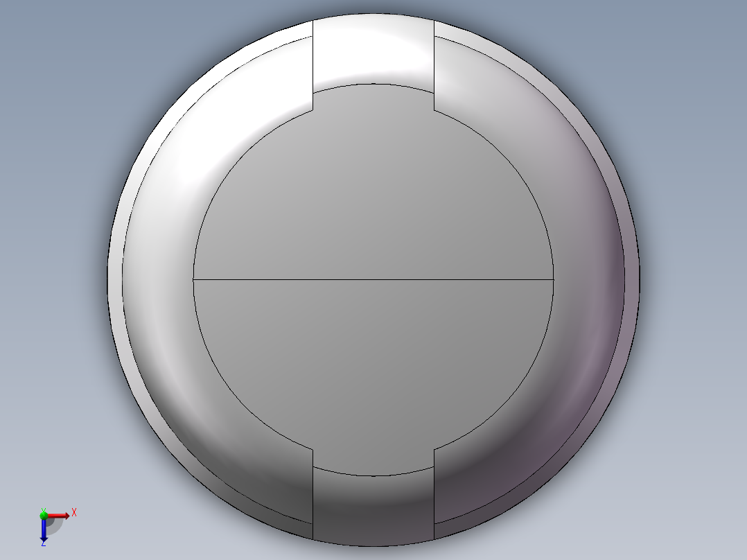 圆管帽 DN15俯视图