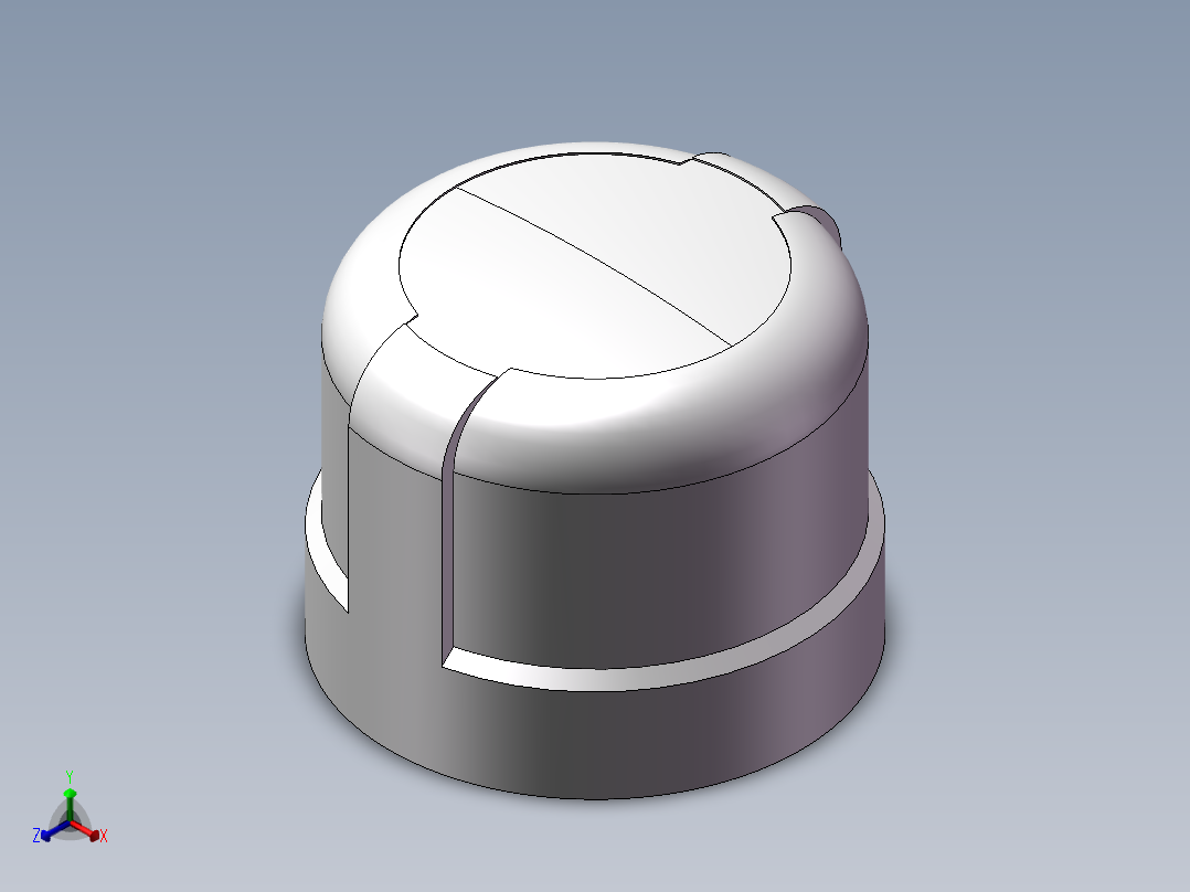 圆管帽 DN15正等轴测图