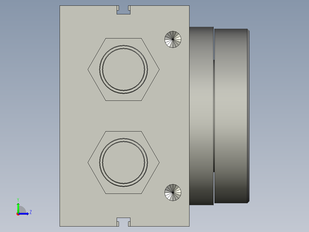旋转气爪PRC40S左视图