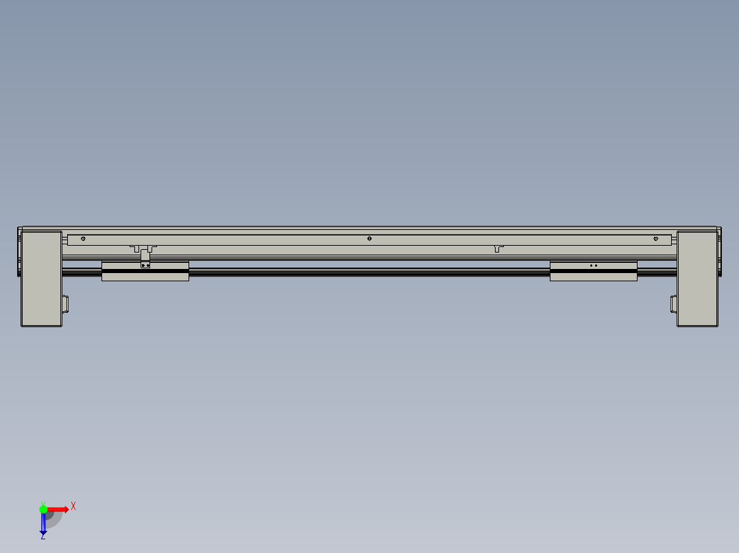 威洛博双电机滑台-VBF14S2-L50-S550-BU-P40-C6俯视图