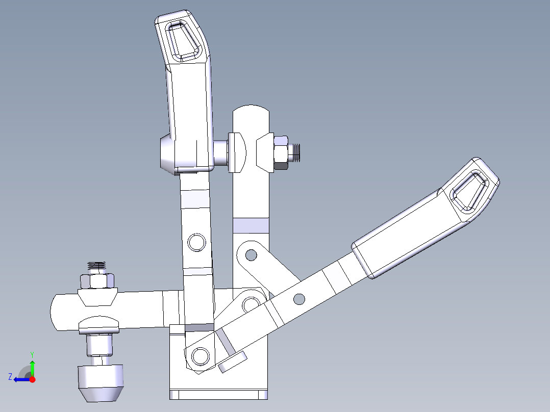 德克斯TUNKERS气缸数模T2-01U右视图