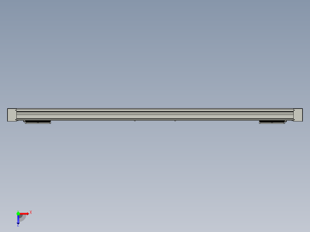 威洛博双电机滑台-VC14D2-S600-BLR-P40-C6俯视图