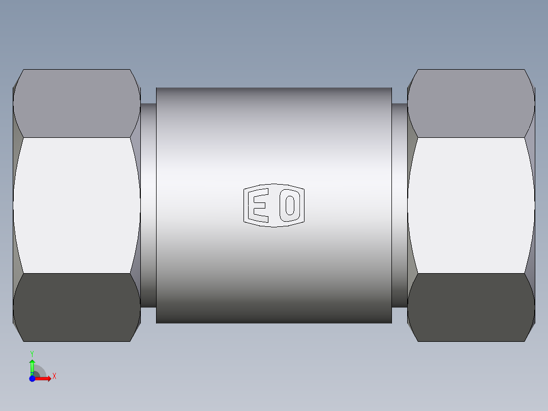 卡套式工业通用硬管接头EO_Weld_bulkhead_fitting_ESV38S71前视图