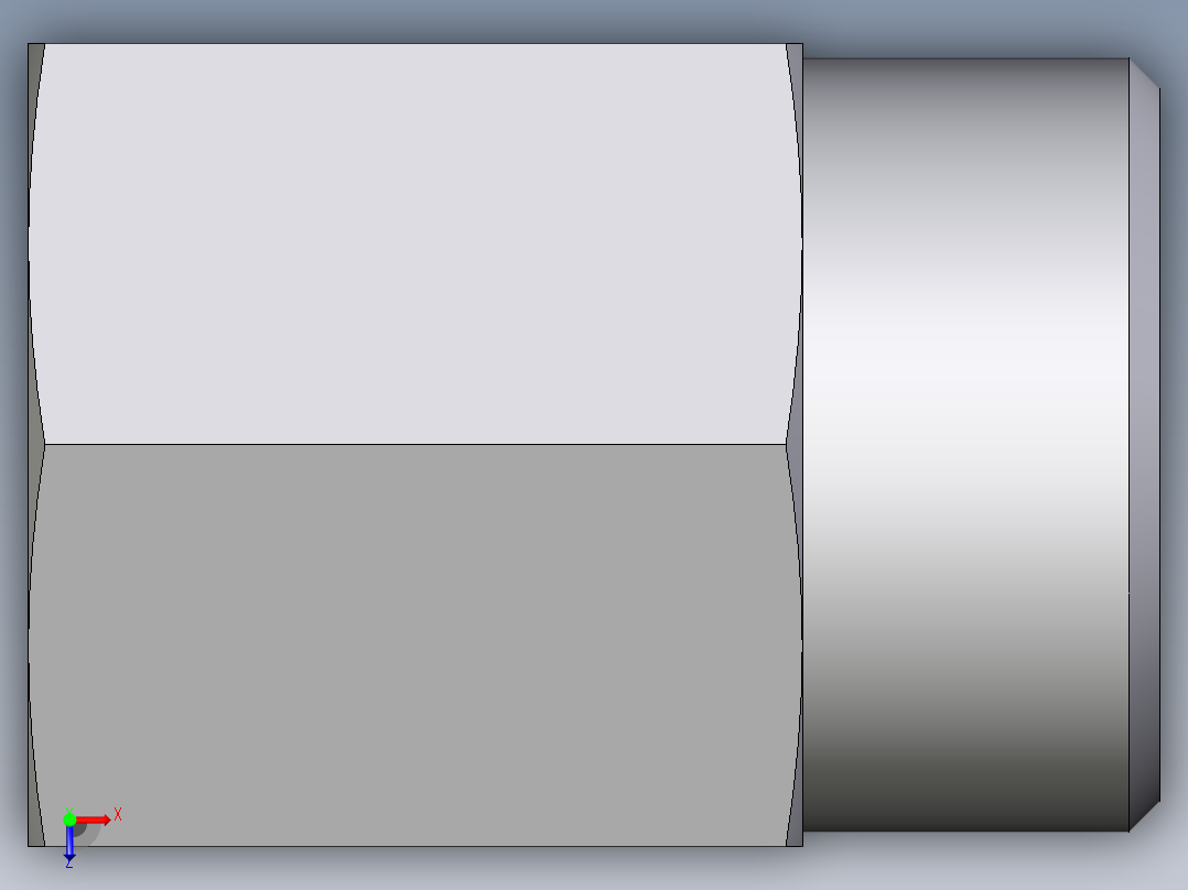 卡套式工业通用硬管接头EO_Swivel_connector_GAI18LR71X俯视图