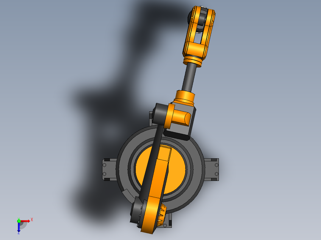 工业机械臂俯视图