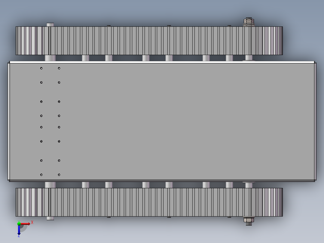 履带小车三维模型俯视图