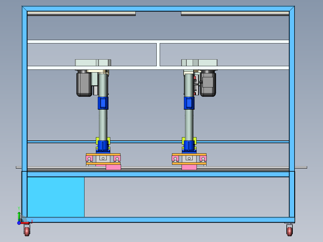 型材钻孔机sw18可编辑前视图