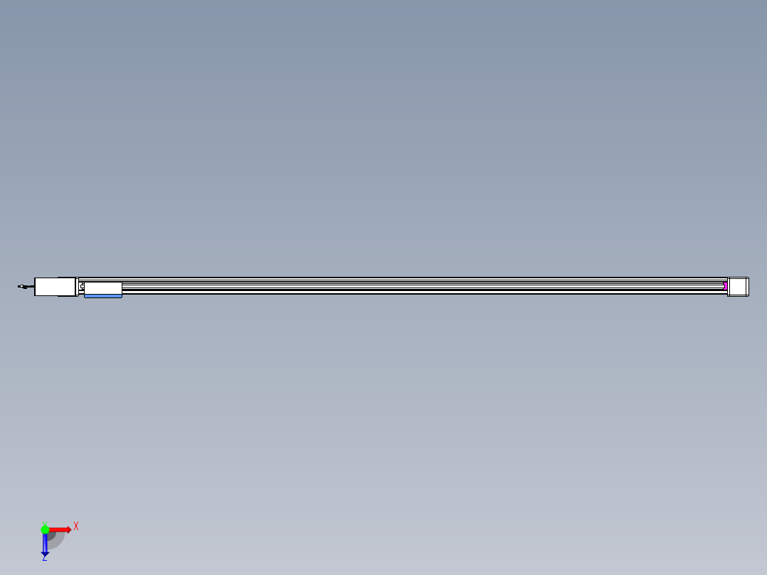 威洛博LB.GB同步带传动--欧规系列GB8-L96-S2900-BR-P75俯视图