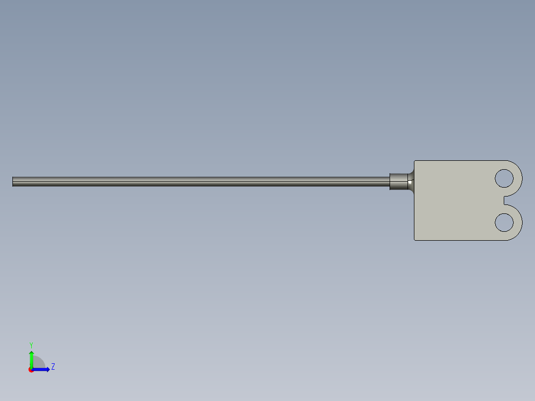 基恩士PS-205_kc图纸模型左视图
