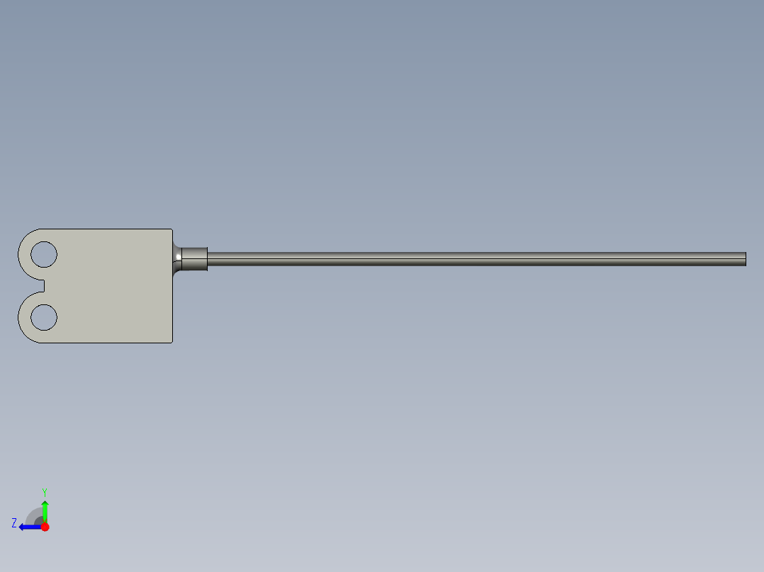 基恩士PS-205_kc图纸模型右视图