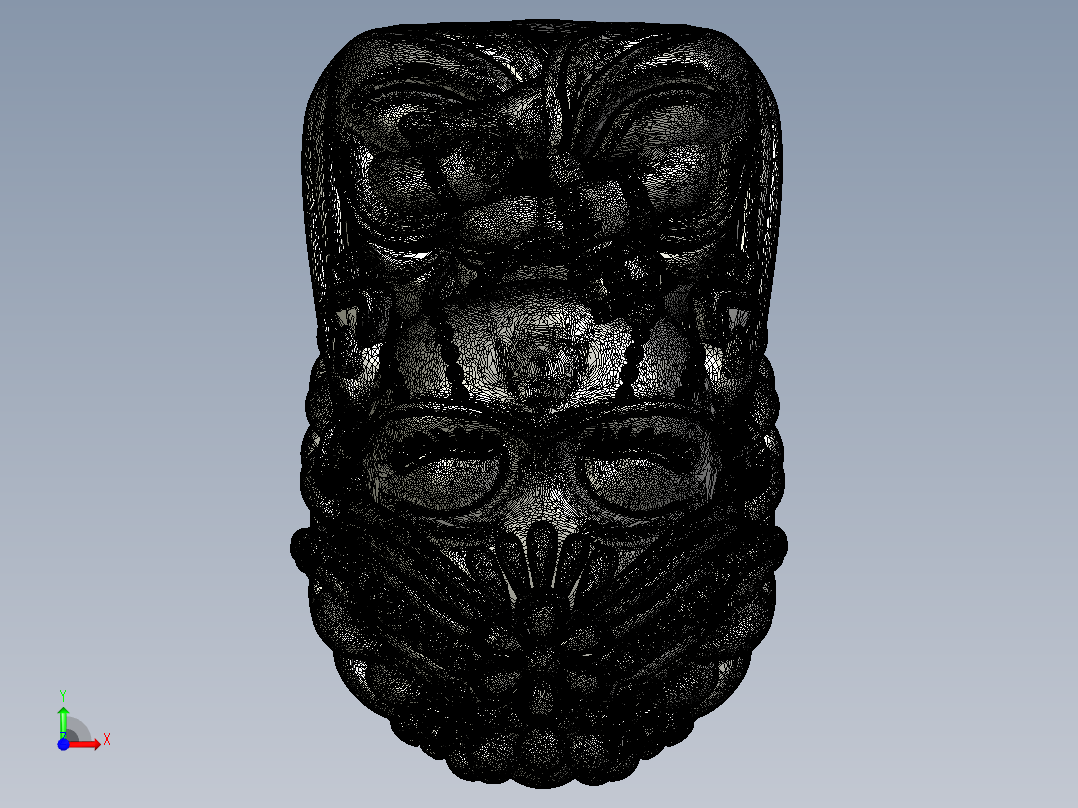 印度女神的脸部和身体前视图