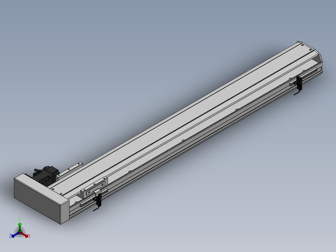 精密模组MY100-T10-750L-BR-P10B-C4-C正等轴测图