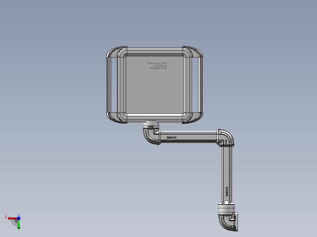 向上垂直墙座+转角+90度箱体连接器+控制箱