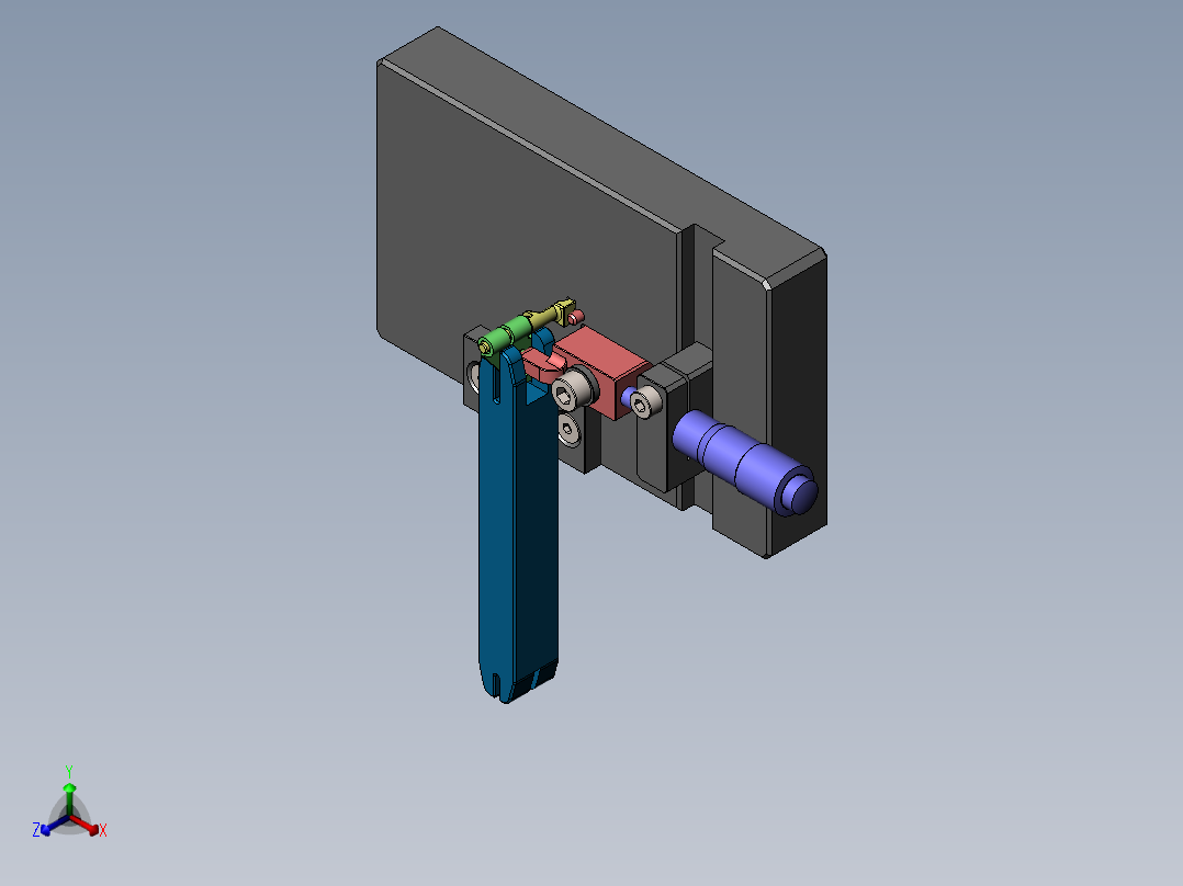 0°定位治具-L正等轴测图