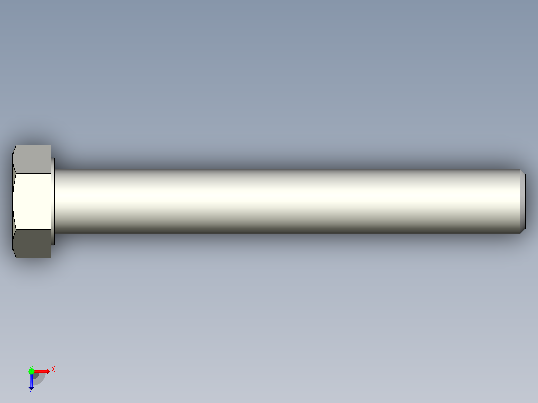 螺钉-DIN_931-M18x2.5x130_27.stp俯视图