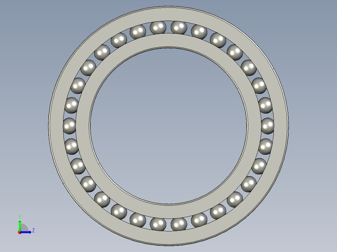 深沟球轴承16013左视图