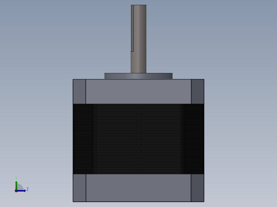 步进电机左视图