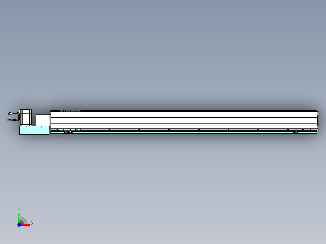 威洛博VBF同步带传动一般环境VBF14-L45-S1500-BL-ZP75-C3前视图