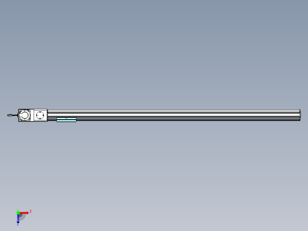 威洛博VBF同步带传动一般环境VBF14-L45-S1500-BL-ZP75-C3俯视图