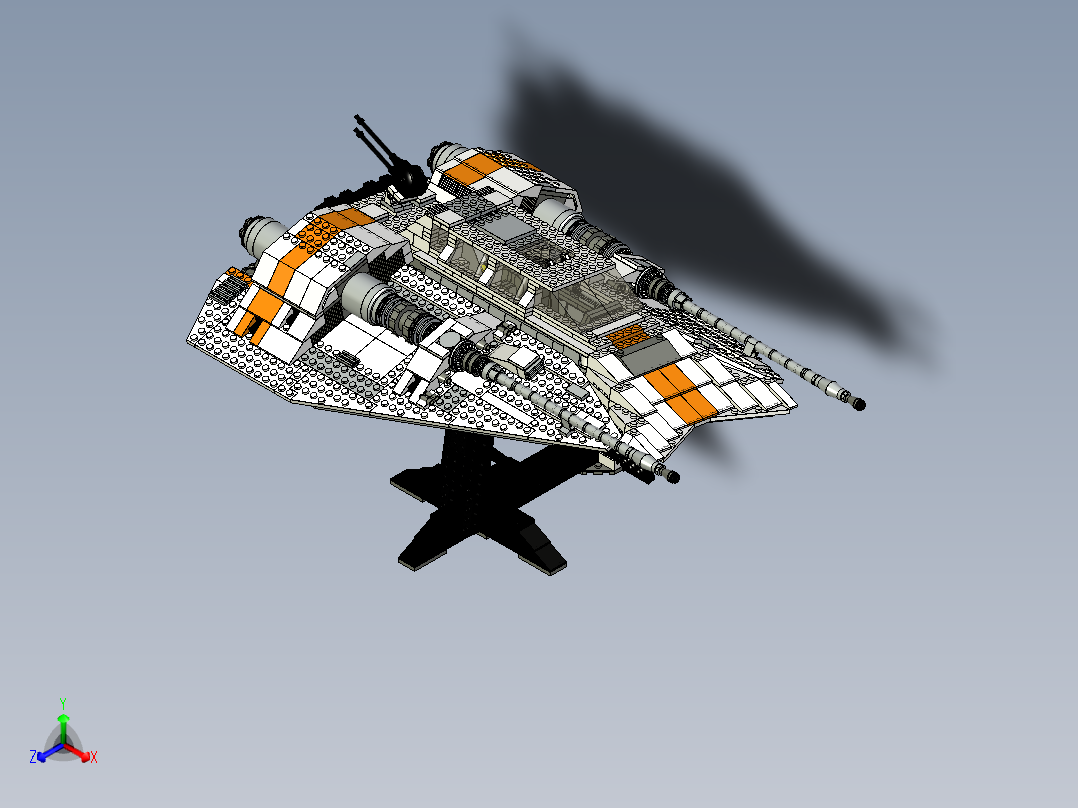 乐高星球大战的反叛雪地飞车