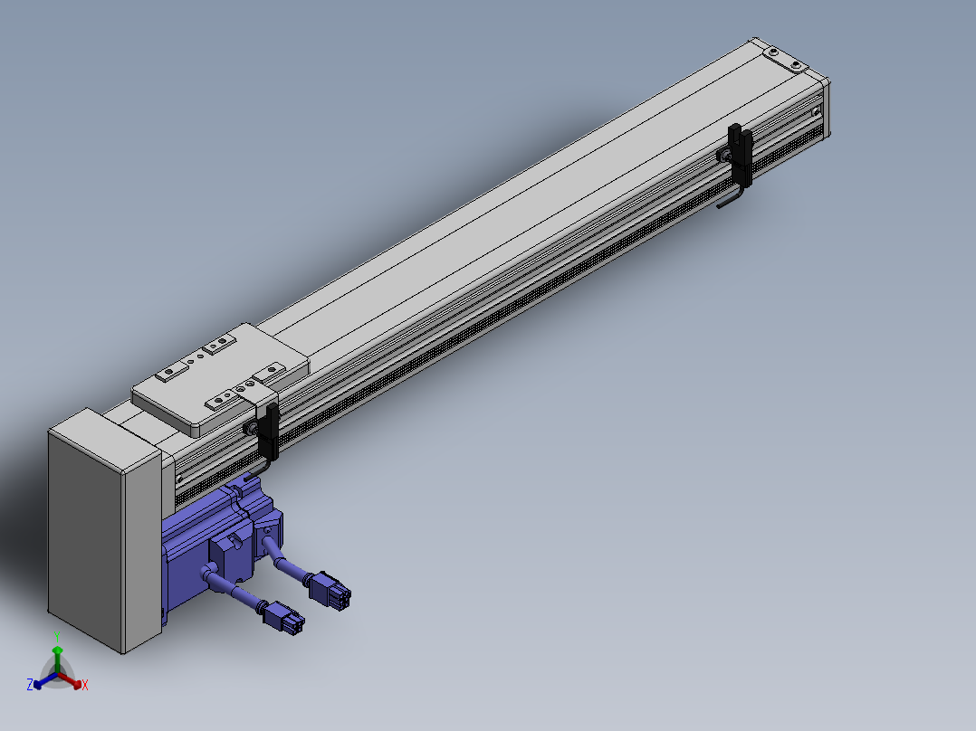 精密模组MY60-T10-400L-BM-P20B-C4-C正等轴测图