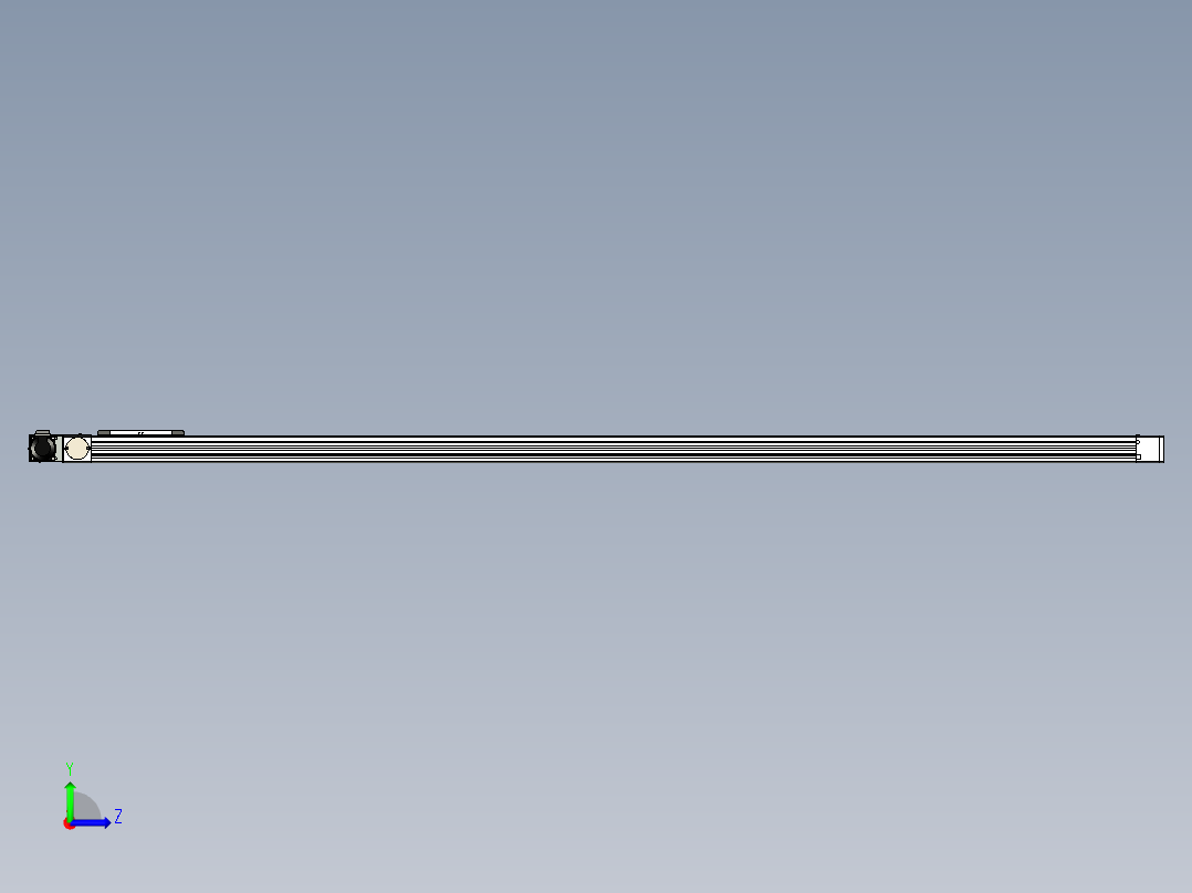 同步带滑台-欧规BC6H-L60-S2300-R-ZP40-D3左视图