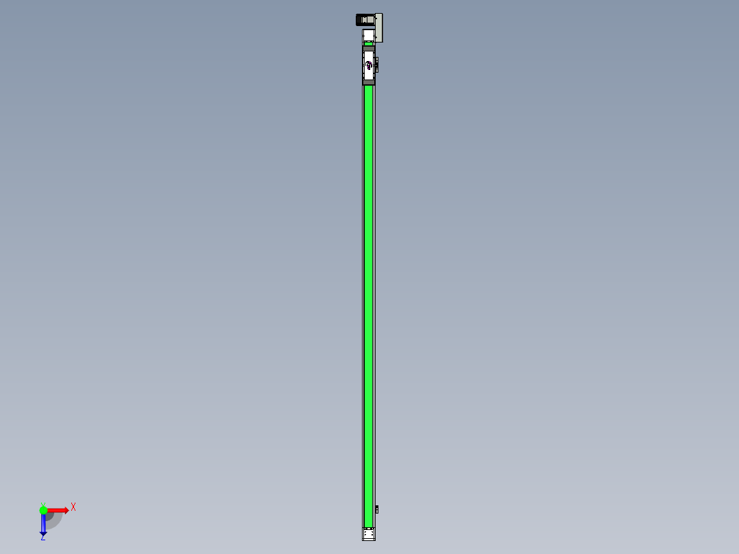 同步带滑台-欧规BC6H-L60-S2300-R-ZP40-D3俯视图