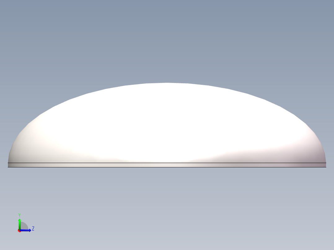 EHA椭圆形封头DN2900左视图