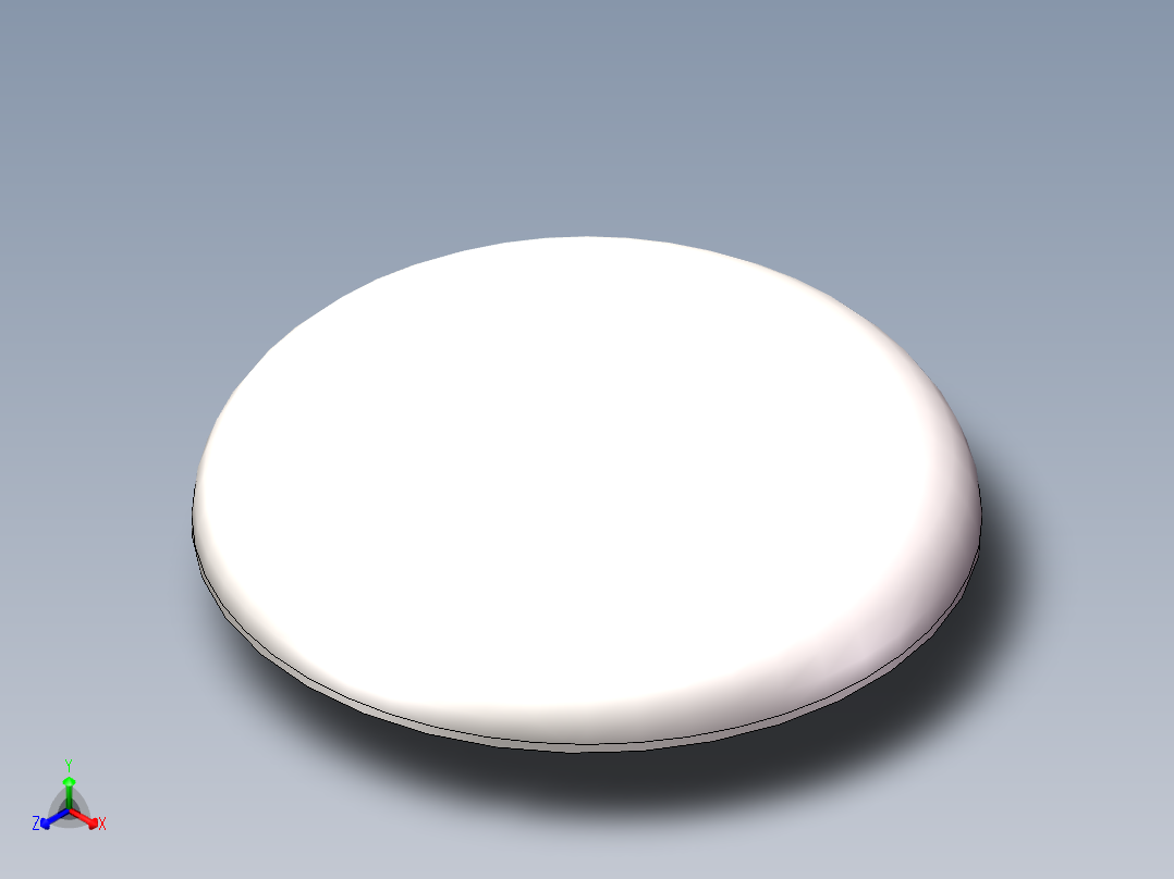 EHA椭圆形封头DN2900正等轴测图