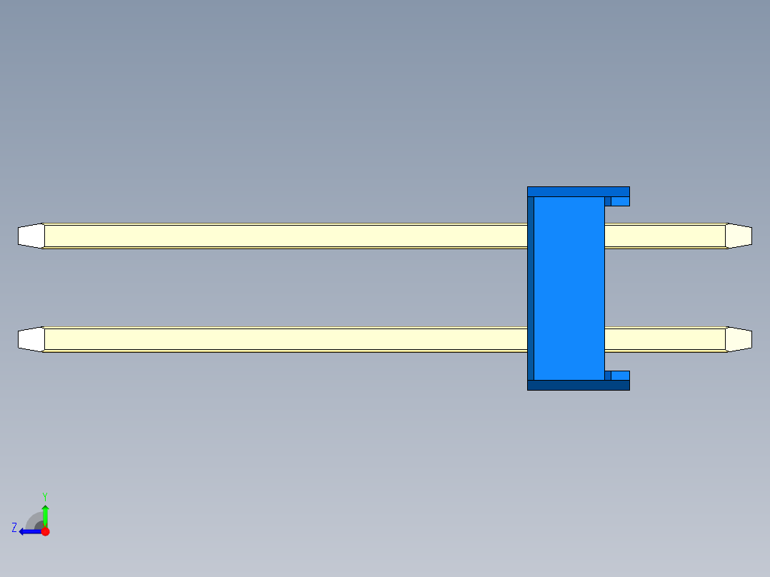 彩色公头100mil（2.54mm）系列-DS1021_blue_2x30p_100mil_Type5_rev1.0右视图