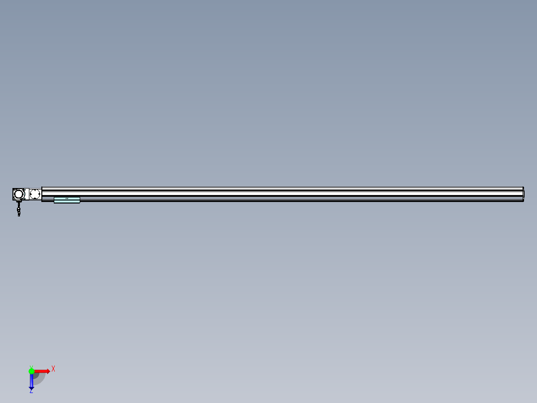 威洛博VBF同步带传动一般环境VBF14-L45-S2300-BL-ZP40-C3俯视图
