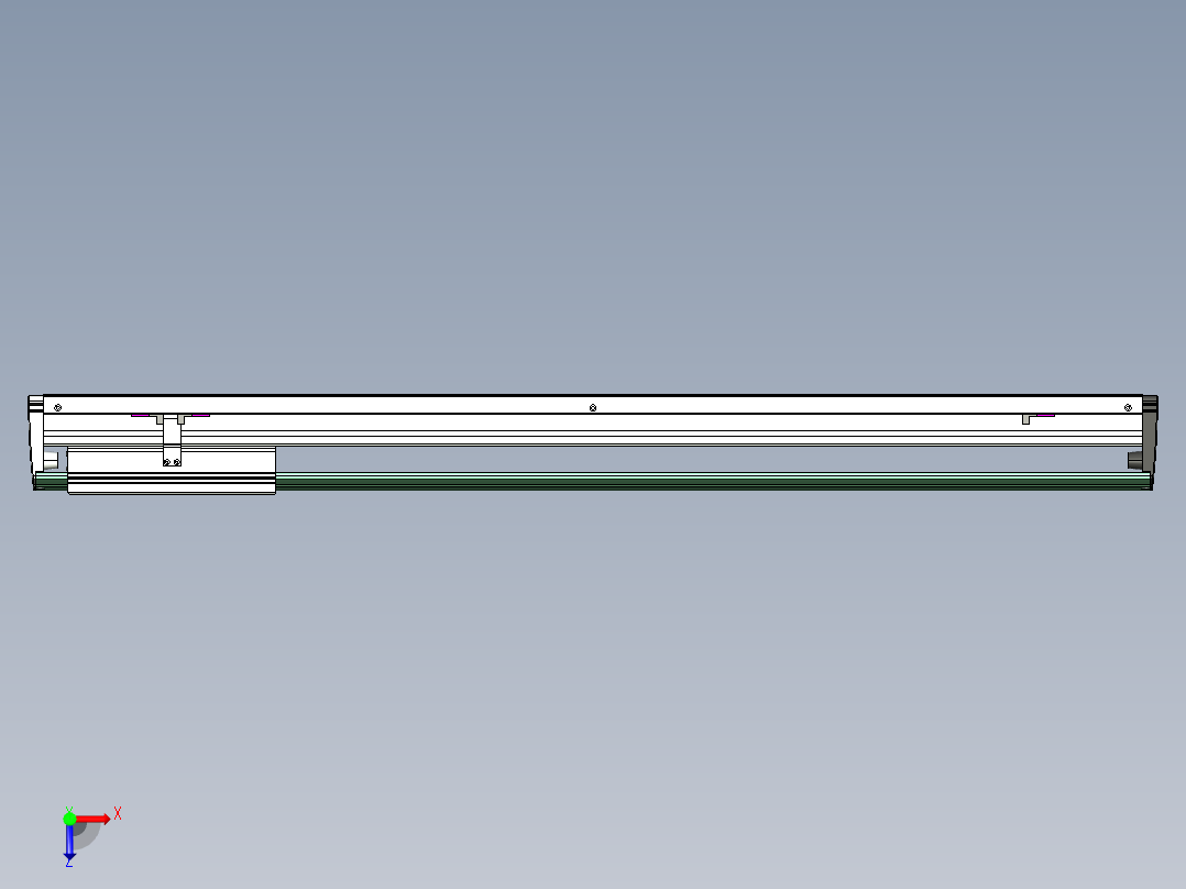 威洛博VL系列直线电机模组-VL22H3-S850俯视图