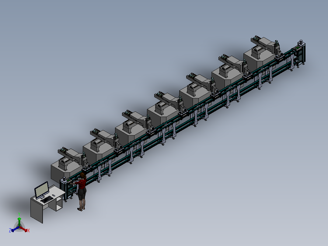 CNC加工线正等轴测图