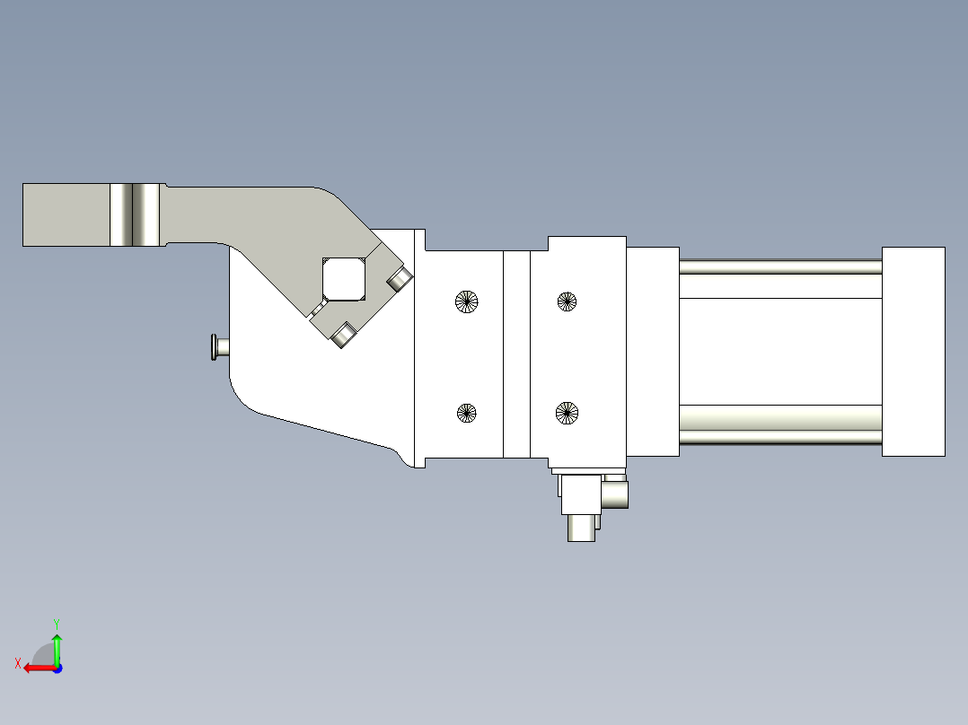 德克斯TUNKERS气缸数模V2_50_1_A12_T12_135_GRAD_TUENKERS后视图