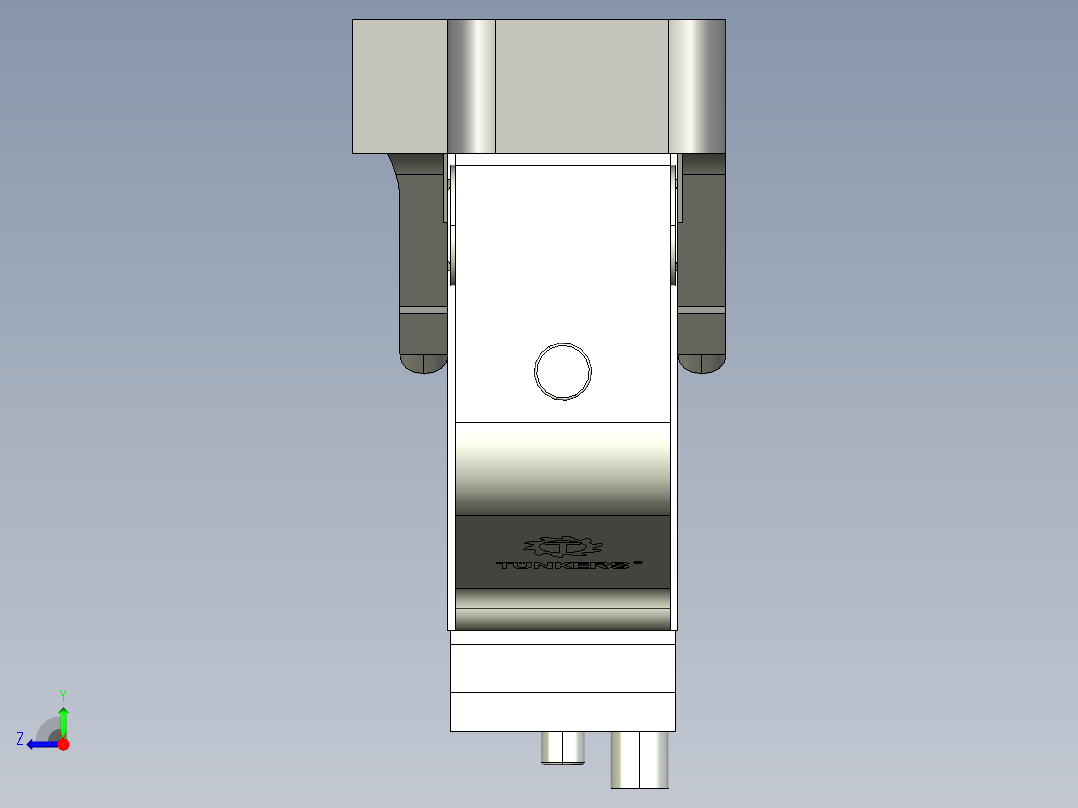 德克斯TUNKERS气缸数模V2_50_1_A12_T12_135_GRAD_TUENKERS右视图